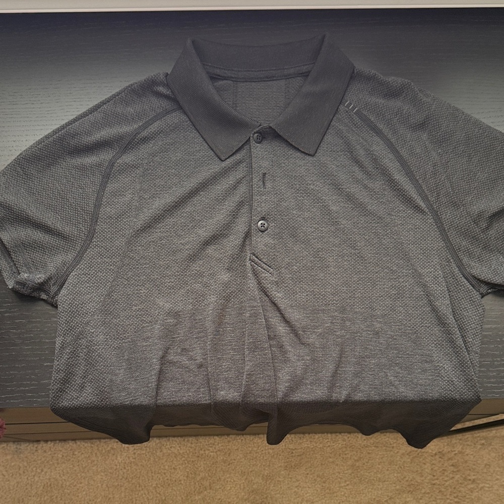 lululemon athletica Men's Charcoal Black Polo